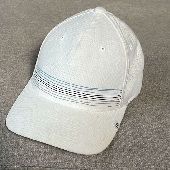 Travis Mathew White Flex Golf Hat Cap One Size Sm/Med - Picture 1 of 7